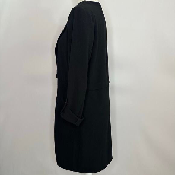 Leith Unstructured Long Black Blazer Size Small - Picture 4 of 8